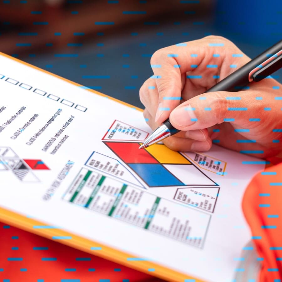 Supplier SDS obtained by 3E are indexed for critical hazard and workplace safety data, including chemical composition, hazard classes, physical properties, first aid, dangerous goods, and more.