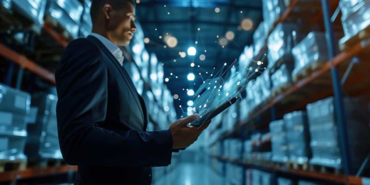 supply chain man in suit