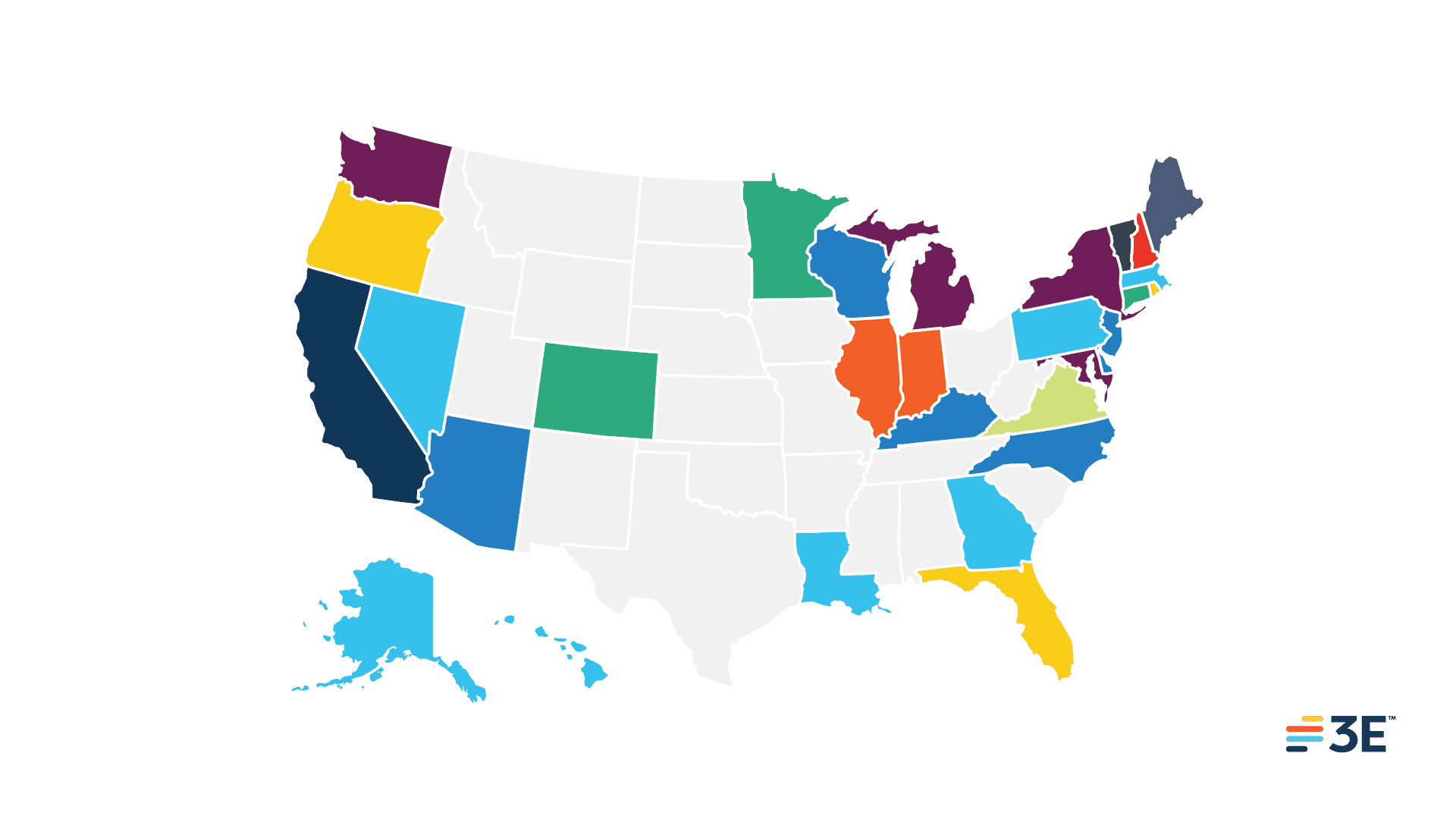 United States PFAS Regulations Map