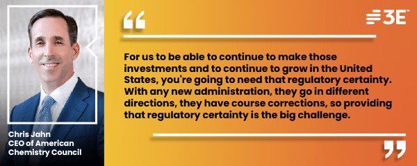 ACC President and CEO Chris Jahn discusses challenges and opportunities for the chemical industry in 2025.